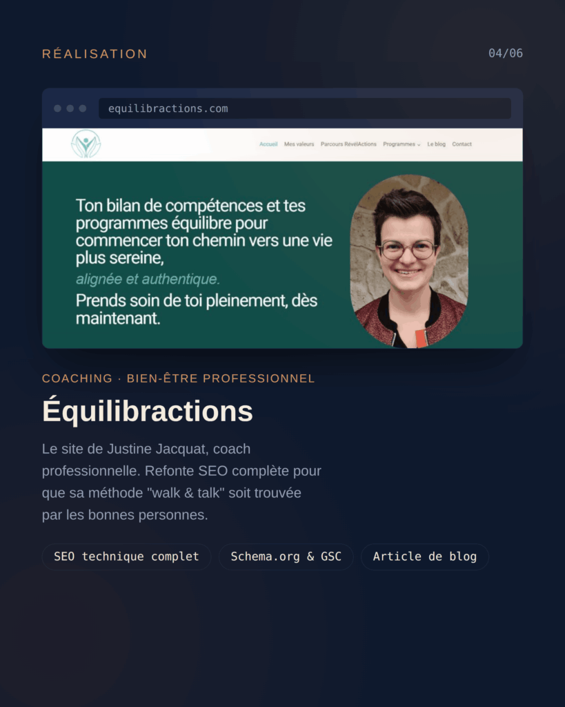 Aperçu du site web EquilibrActions réalisé par Absolu-Digit